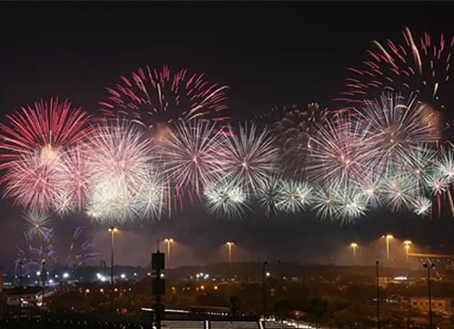 甘德县焰火晚会